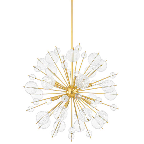 Linnea Eight Light Chandelier in Aged Brass (428|H794808-AGB)