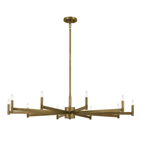 Erzo Ten Light Chandelier in Natural Brass (12|52613NBR)