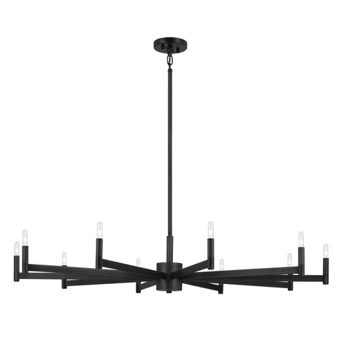 Erzo Ten Light Chandelier in Black (12|52613BK)