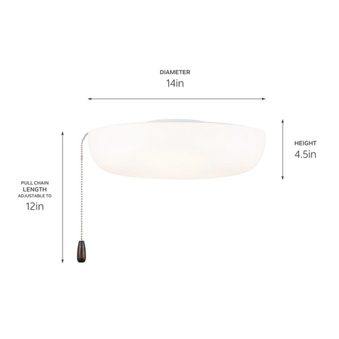 LED Fan Light Kit in White (12|380980)