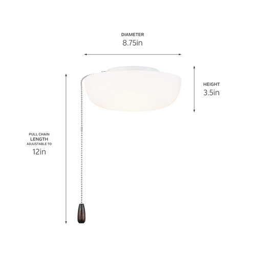 LED Fan Light Kit in White (12|380940)