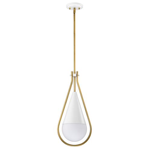 Admiral One Light Pendant in Matte White (72|60-7923)