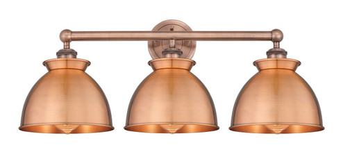 Edison Three Light Bath Vanity in Antique Copper (405|616-3W-AC-M14-AC)