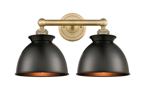 Edison Two Light Bath Vanity in Brushed Brass (405|616-2W-BB-M14-BK)