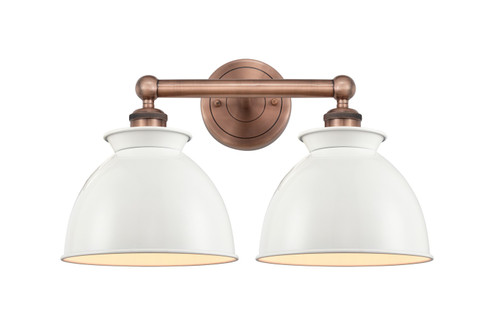 Edison Two Light Bath Vanity in Antique Copper (405|616-2W-AC-M14-W)