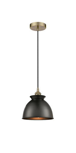 Edison One Light Mini Pendant in Antique Brass (405|616-1P-AB-M14-BK)