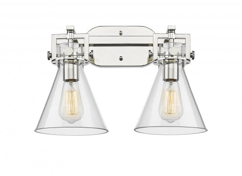 Downtown Urban LED Bath Vanity in Polished Nickel (405|411-2W-PN-7CL)