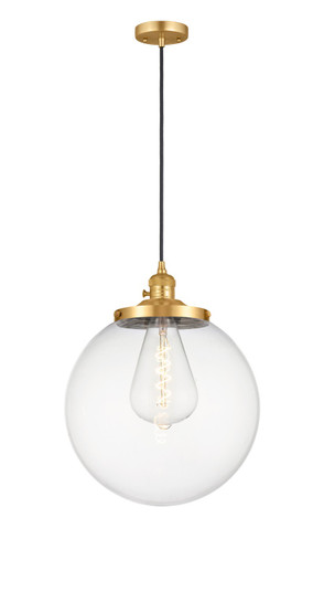 Franklin Restoration One Light Mini Pendant in Satin Gold (405|201CSW-SG-G202-14)