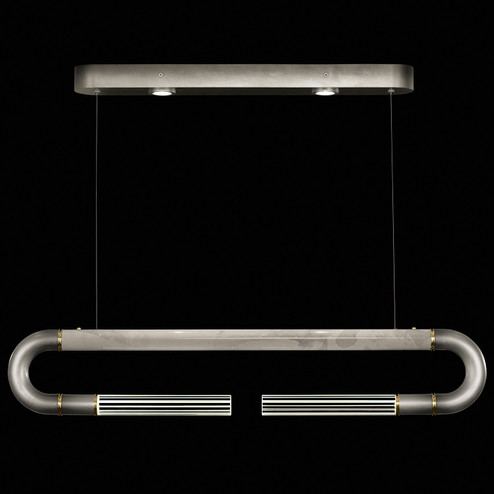 Antonia LED Linear Pendant in Ombre Silver/Brass/Smoke (48|924140-712ST)