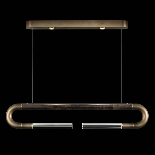 Antonia LED Linear Pendant in Ombre Bronze/Brass/Charcoal (48|924140-611ST)
