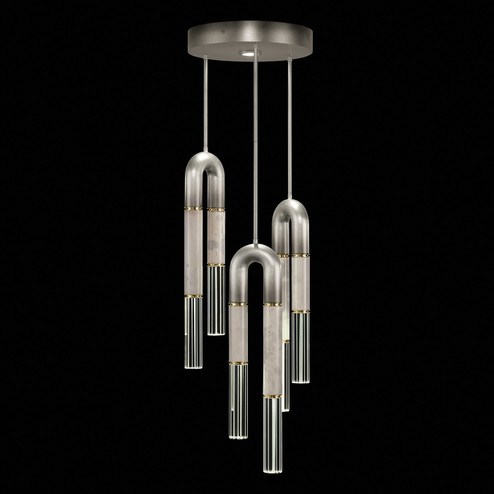 Antonia LED Pendant in Ombre Silver/Brass/Smoke (48|923840-712ST)