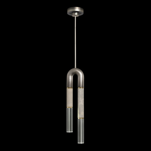 Antonia LED Pendant in Ombre Silver/Brass/Smoke (48|923340-712ST)