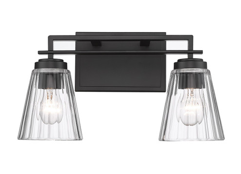 Lyna Two Light Vanity in Matte Black (224|823-2V-MB)
