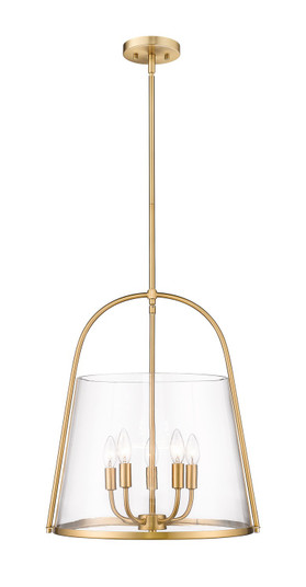 Archis Five Light Pendant in Modern Gold (224|3041P18-MGLD)