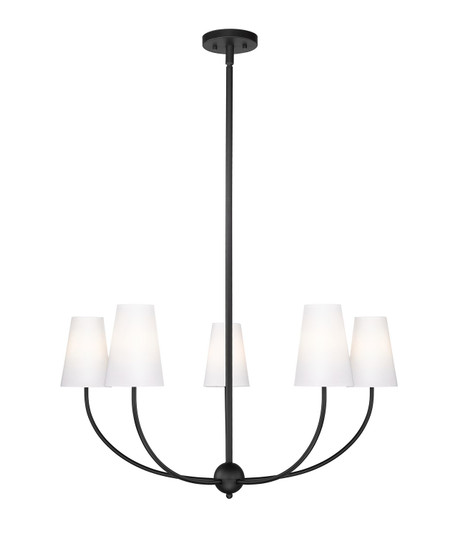 Shannon Five Light Chandelier in Matte Black (224|3040-32MB)