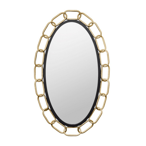 Chains of Love Mirror in Matte Black/Textured Gold (137|444MI24MBTG)