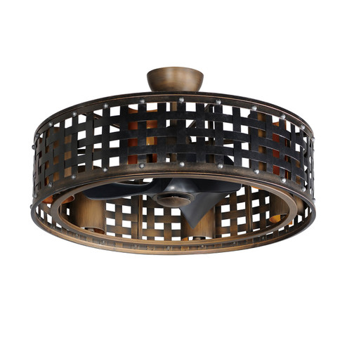 Portcullis LED Fandelight in Bronze Gilt (16|61016BZGT)