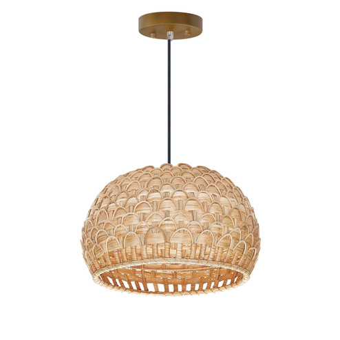 Tahiti One Light Pendant in Black (16|14411NABK)