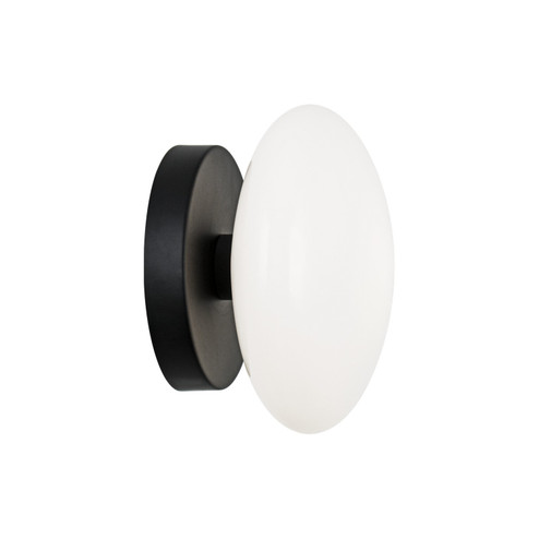 PEARLESQUE One Light Wall Sconce in Matte Black (423|S05101MBOP)