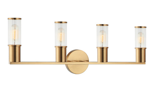 KLARICE Four Light Wall Sconce in Aged Gold Brass (423|S02804AG)