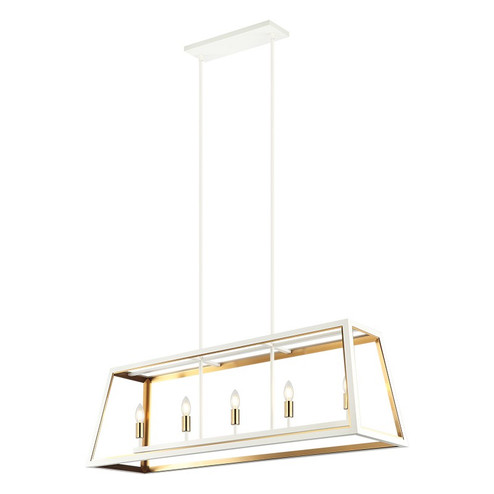 Rosalie Five Light Chandelier (423|C72105WHAG)