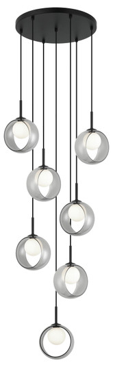 Delcia LED Pendant in Black (423|C60607BKSM)
