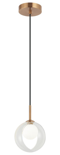 DELCIA LED Pendant in Aged Gold Brass (423|C60601AGCL)