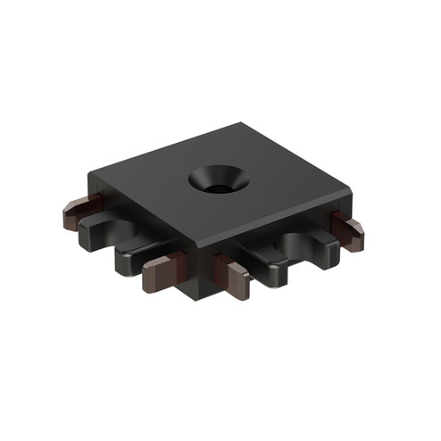 Continuum - Track Track 90 Degree Corner Connector in Black (86|ETMSC90-2WALL-BK)