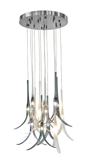 Featherly 13 Light Pan Pendant in Brushed Nickel (29|N9494) Featherly 13 Light Pan Pendant in Brushed Nickel (29|N9494)