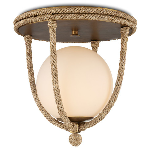 Passageway One Light Flush Mount in Natural/Dorado Gold/White (142|9999-0069)