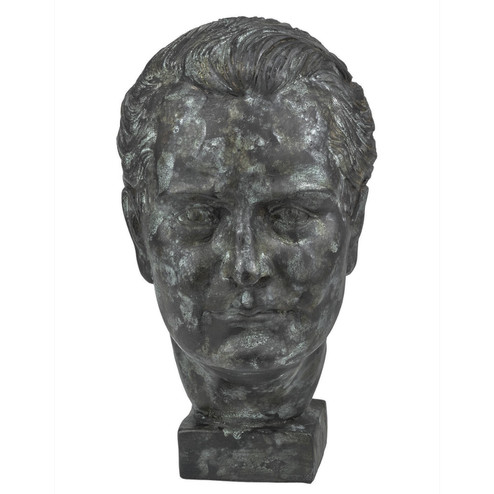 Mysterious Man Bronze Sculpture in Jade Green (142|1200-0718)