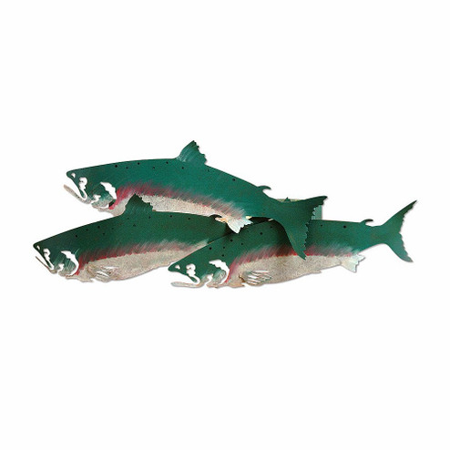 Crestline-Coho Salmon One Light Wall Sconce in Rust Patina (172|A12361-05)