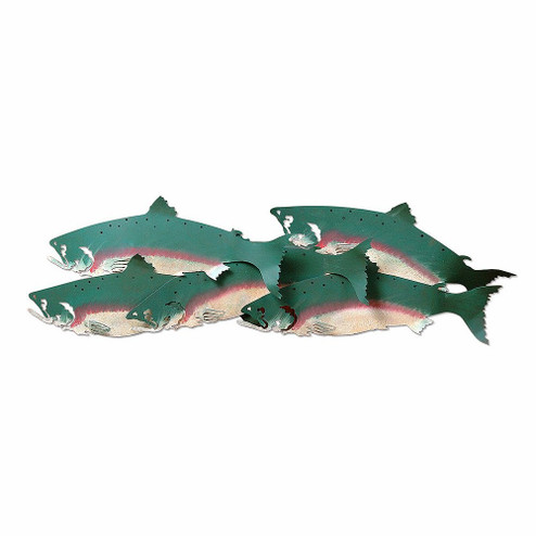 Crestline-Big Fish Chinook Salmon One Light Wall Sconce in Rust Patina (172|A12261-05)