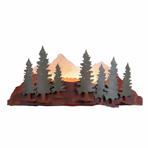 Crestline-Pine Tree One Light Wall Sconce in Pine Green/Rust Patina (172|A11342-04)