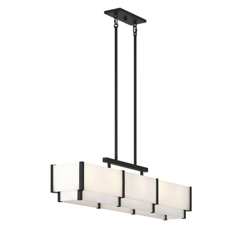 Orleans Five Light Linear Chandelier in Black Cashmere (51|1-2330-5-50)