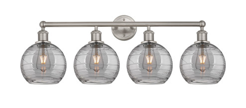 Edison Four Light Bath Vanity in Satin Nickel (405|616-4W-SN-G1213-8SM)