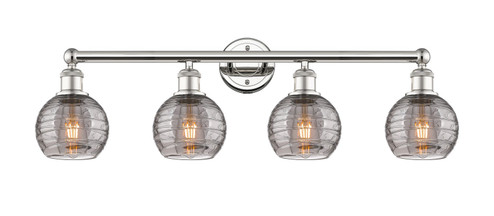 Edison Four Light Bath Vanity in Polished Nickel (405|616-4W-PN-G1213-6SM)