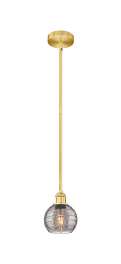 Edison One Light Mini Pendant in Satin Gold (405|616-1S-SG-G1213-6SM)