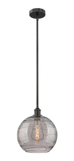 Edison One Light Mini Pendant in Matte Black (405|616-1S-BK-G1213-12SM)