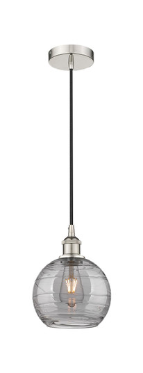 Edison One Light Mini Pendant in Polished Nickel (405|616-1P-PN-G1213-8SM)