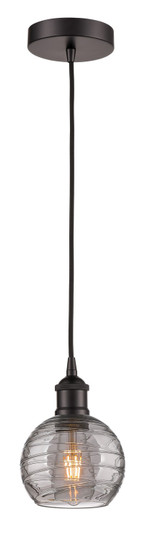 Edison One Light Mini Pendant in Oil Rubbed Bronze (405|616-1P-OB-G1213-6SM)