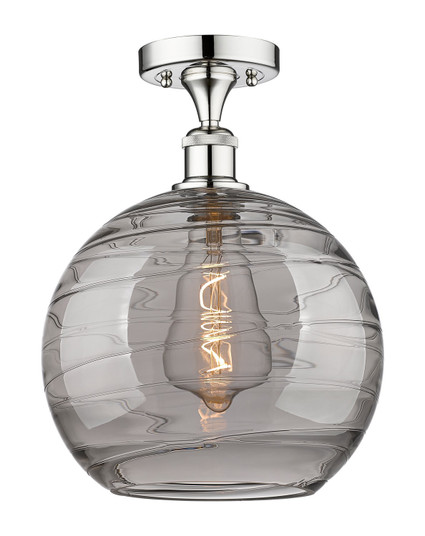 Edison One Light Semi-Flush Mount in Polished Chrome (405|616-1F-PC-G1213-12SM)