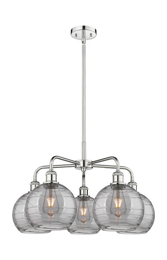 Ballston Five Light Chandelier in Polished Chrome (405|516-5CR-PC-G1213-8SM)