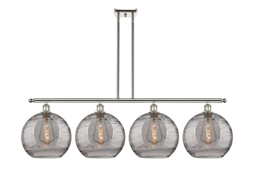 Ballston Four Light Island Pendant in Polished Nickel (405|516-4I-PN-G1213-12SM)