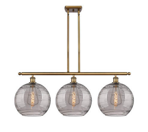 Ballston Three Light Island Pendant in Brushed Brass (405|516-3I-BB-G1213-12SM)