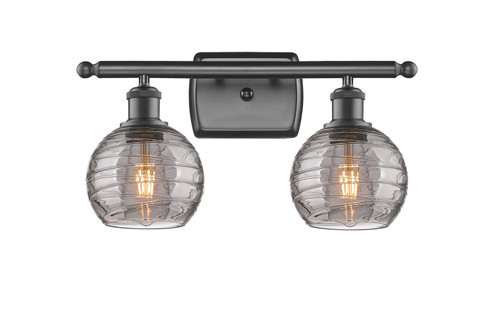 Ballston Two Light Bath Vanity in Oil Rubbed Bronze (405|516-2W-OB-G1213-6SM)