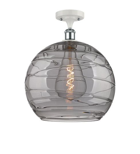 Ballston One Light Semi-Flush Mount in White Polished Chrome (405|516-1C-WPC-G1213-14SM) Ballston One Light Semi-Flush Mount in White Polished Chrome (405|516-1C-WPC-G1213-14SM)