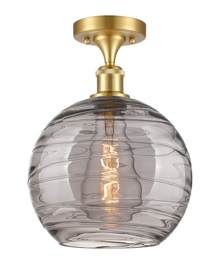 Ballston One Light Semi-Flush Mount in Satin Gold (405|516-1C-SG-G1213-10SM)