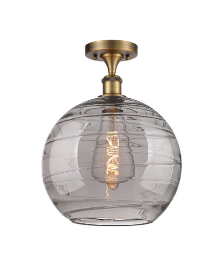 Ballston One Light Semi-Flush Mount in Brushed Brass (405|516-1C-BB-G1213-12SM)