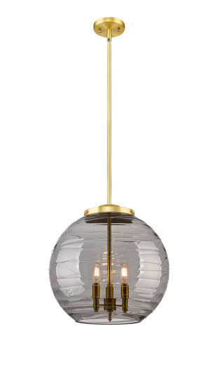 Ballston Three Light Pendant in Satin Gold (405|221-3S-SG-G1213-16SM)